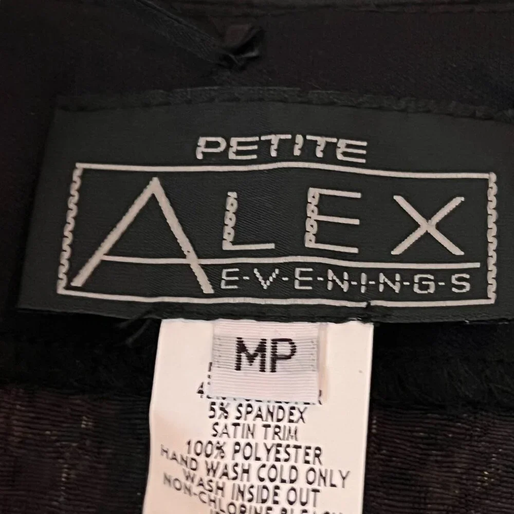NWT Alex Evenings Paisley Jacket Full Zip PM Multicolor Paisley Metallic Lined - Picture 8 of 14